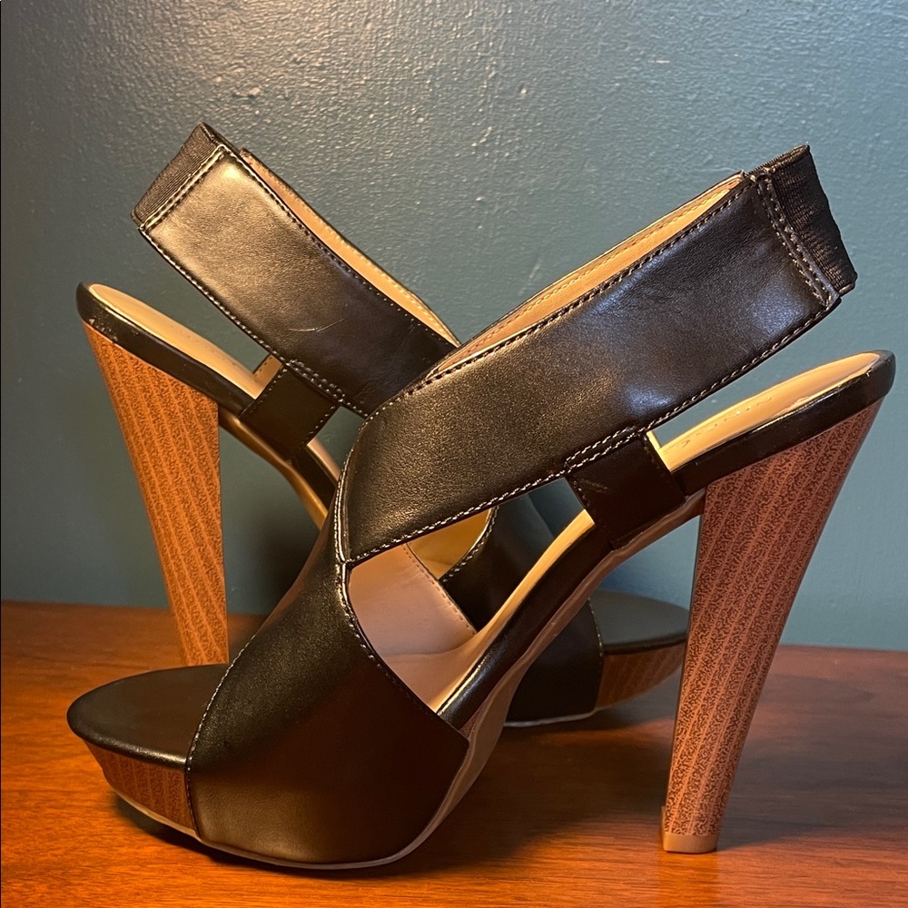 Nine & CO. Black High Heel Sandals